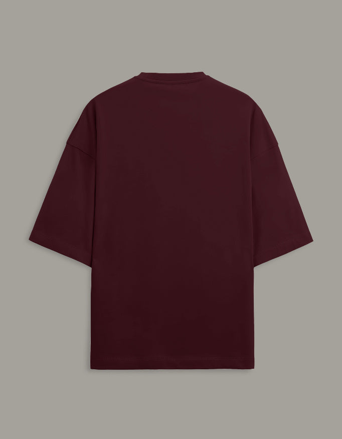 Unbothered Crocodile — Maroon — back product view