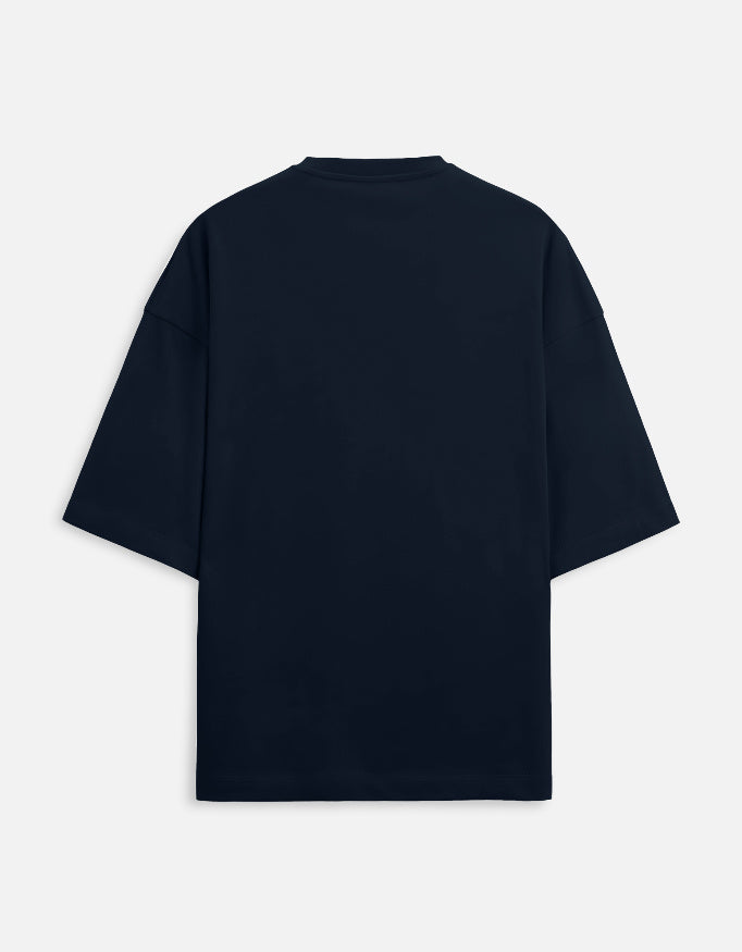 Salary Gone Raccoon — Navy Blue — back product view