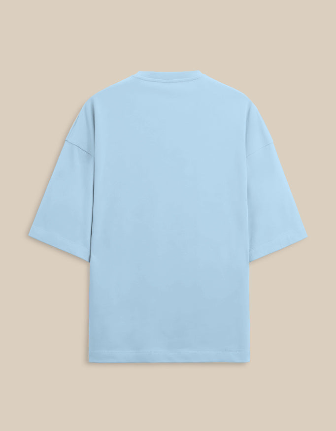 Do Less Capybara — Baby Blue — back product view