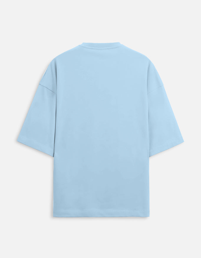 Salary Gone Raccoon — Baby Blue — back product view
