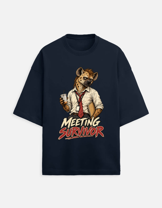 Meeting Survivor Hyena — Navy Blue — front product view