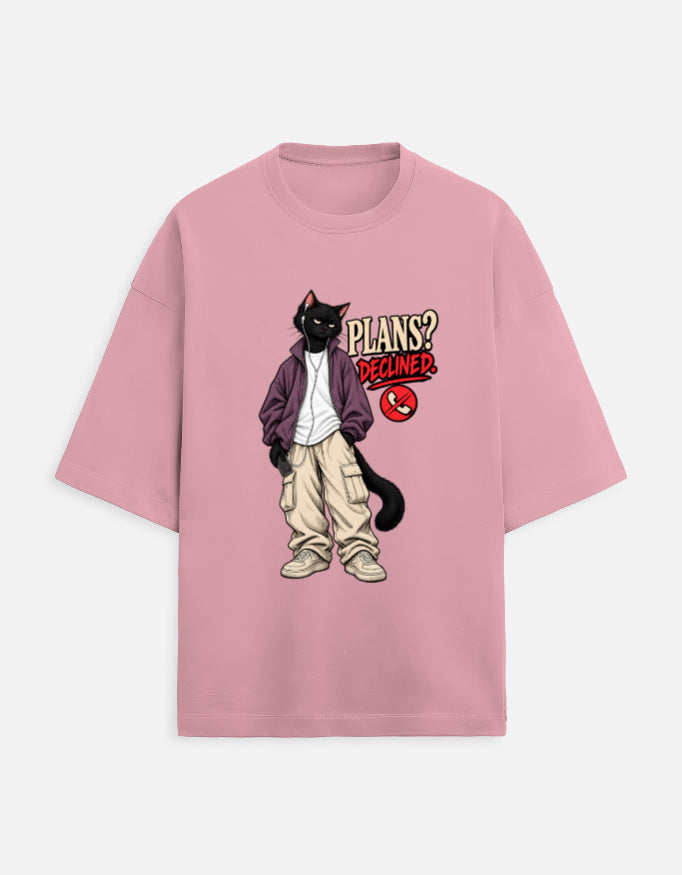 Plans Declined Cat — Flamingo — front product view