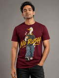 no rush duck maroon close male AI studio photoshoot